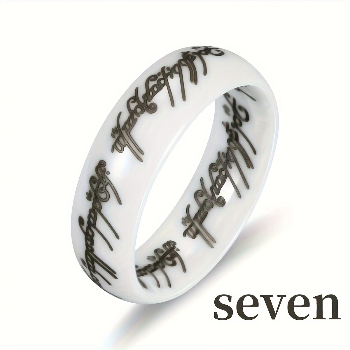 Hip Hop Ceramic Ring - Stylish and Versatile Accessory